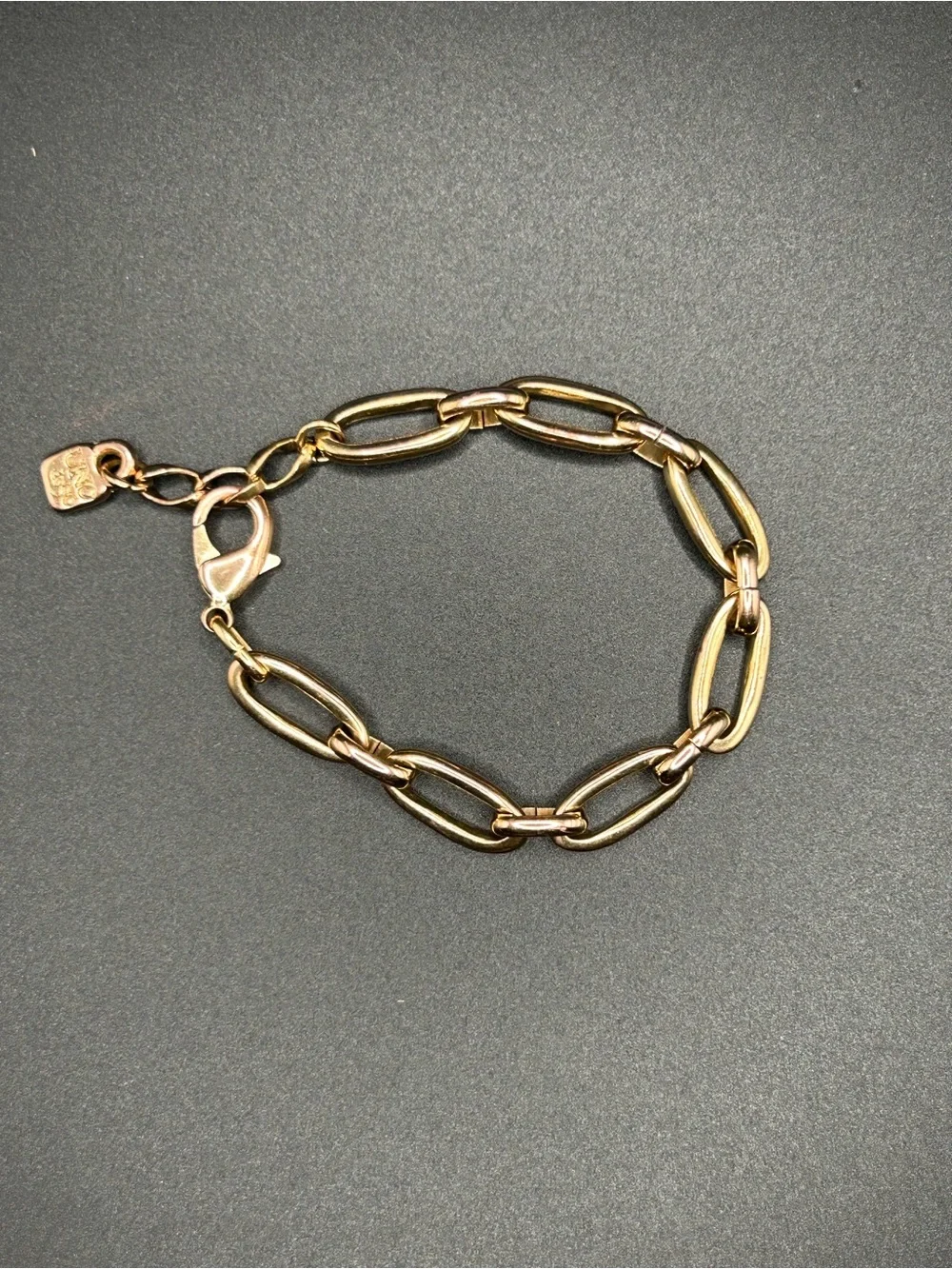 UNO de 50 Gold-Plated Oval Link Bracelet